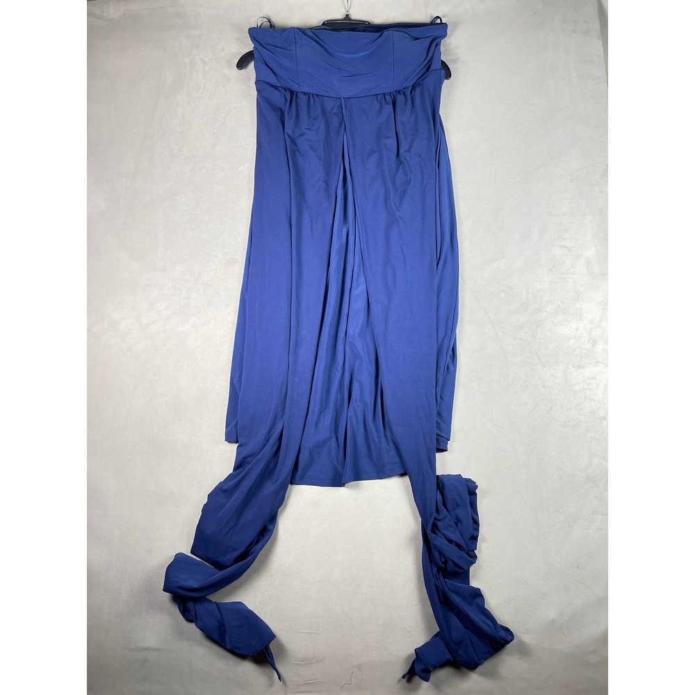 Truth & Fable Royal Blue Multiway Convertible Midi Dress Size Small 13842